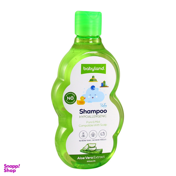 شامپو بچه بیبی لند مدل Aloe Vera Extract حجم 200 میلی لیتر