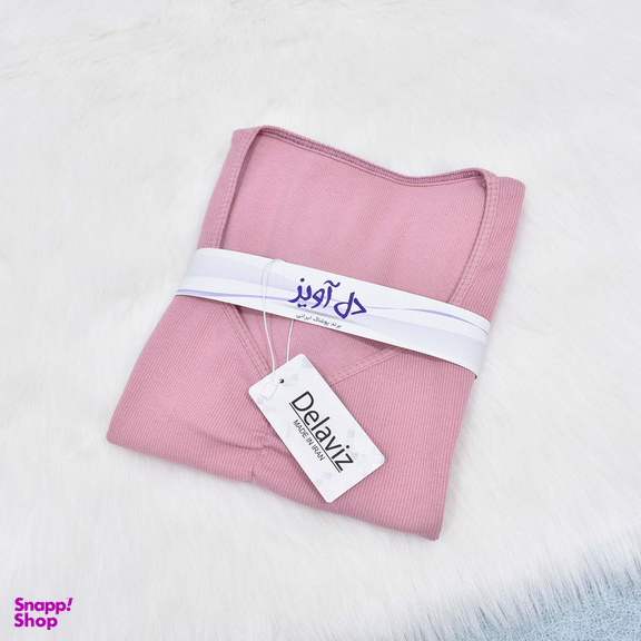 کراپ تیشرت آستین کوتاه زنانه دل آویز مدل H342
