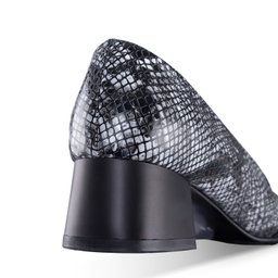 کفش زنانه چرم یلسان مدل آلیس کد 643-RTL رنگ مشکی