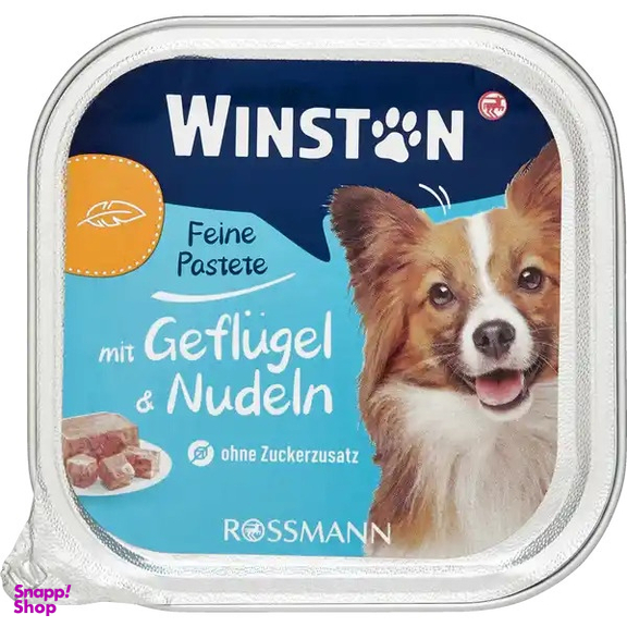 کنسرو غذای سگ طعم مرغ و نودل وزن 150 گرم