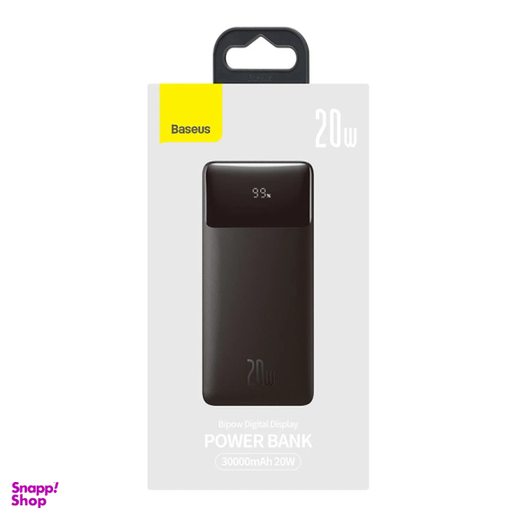 پاوربانک بیسوس مدل Bipow Digital Display ظرفیت 30000 میلی آمپر ساعت