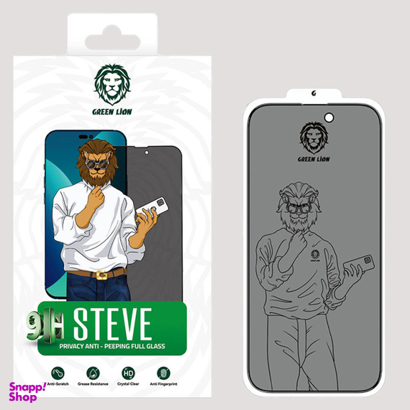 محافظ صفحه نمایش حریم شخصی گرین مدل Steve Privacy مناسب برای گوشی موبایل اپل iPhone 13 pro max /14 Plus