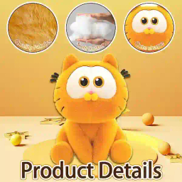 عروسک مدل گربه گارفیلد نشسته طرح بچه ارتفاع 25 سانتی متر