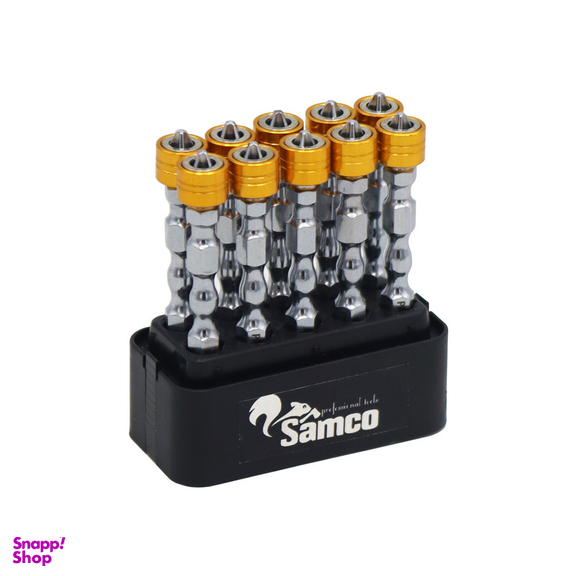 سری پیچ گوشتی دو سر چهار سو سامکو مدل مغناطیسی کد YPW-M010 مجموعه 10 عددی