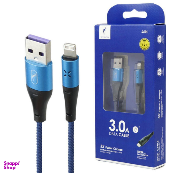 کابل USB به Lightning اسکای دلفین مدل S49L 3A طول ۱ متر