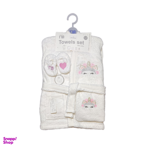 ست حوله کودک مادرکر مدل صورتک مجموعه 5 عددی