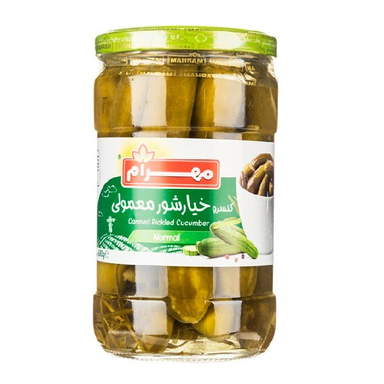 خیارشور معمولی مهرام وزن 650 گرم