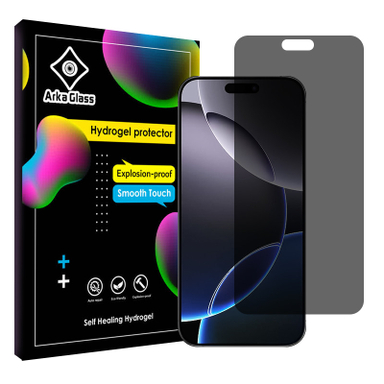 محافظ صفحه نمایش حریم شخصی آرکا گلس مدل Tough مناسب گوشی موبایل اپل iPhone 16 Pro