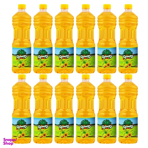 روغن مایع مخلوط آفتابگردان ویسپو حجم 900 سی سی بسته 12 عددی