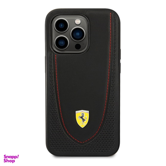 قاب موبایل چرمی سی جی کد 183438 طرح فراری مناسب iPhone 14 Pro