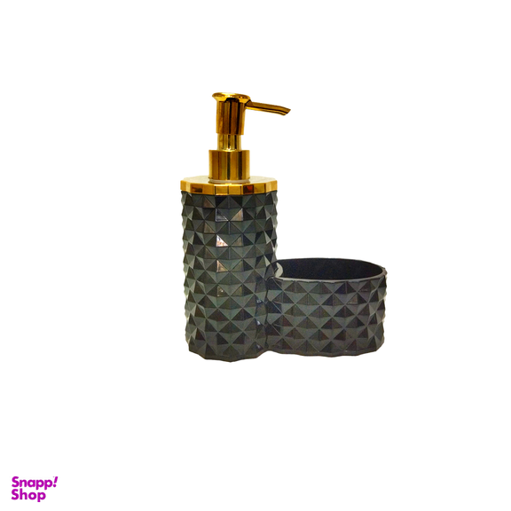 مخزن مایع ظرفشویی و جا اسکاجی سجاد مدل برلیان مشکی کد 03