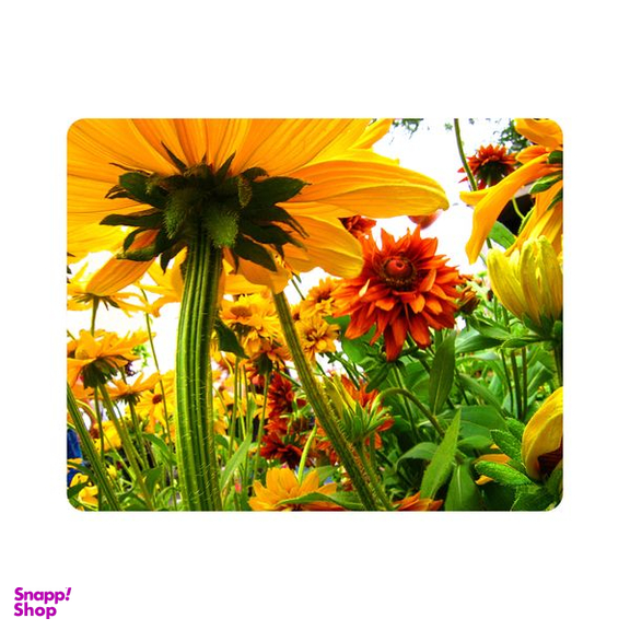 ماوس پد اطلس آبی طرح گل آفتابگردان مدل T7252