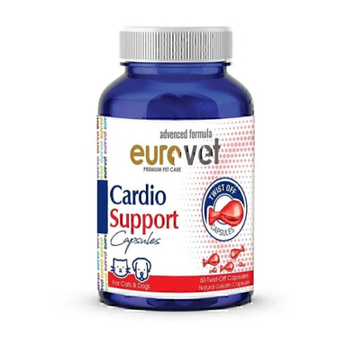 قرص مکمل تقویتی سگ و گربه یوروپت مدل Cardio Support بسته 60 عددی