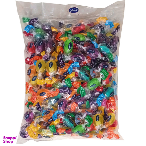 آبنبات با طعم میوه و مغز پاستیل شونیز وزن 500 گرم