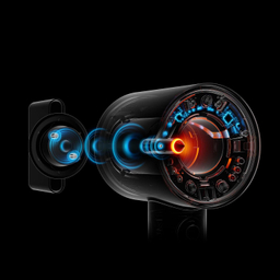 سشوار برس دار حالت دهنده دایسون مدل Supersonic nural Wave and Curl diffuser HD16 RVG