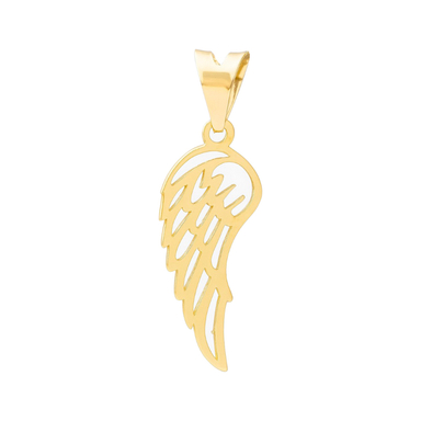 پلاک گردنبند طلا 18 عیار زنانه دیانا مدل بال کد 97