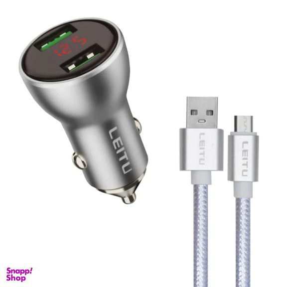 شارژر فندکی لیتو مدل LC-C20 به همراه کابل MicroUSB