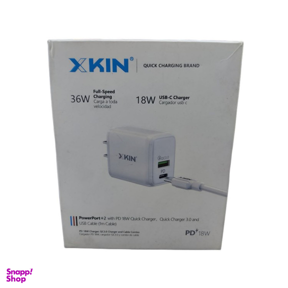 شارژر دیواری ایکس کین کد XK-HC25 به همراه کابل Type-C به Lightning