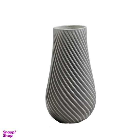 گلدان بتنی مدل شیار دار