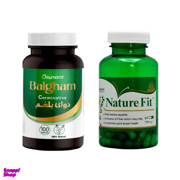 کپسول لاغری نیچرفیت دیموند بسته 60 عددی و قرص دوای بلغم دیموند بسته 100 عددی