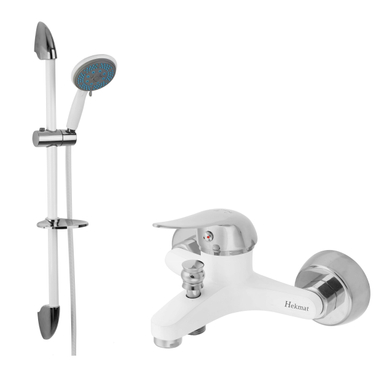 شیر حمام حکمت نشان مدل لیندا به همراه علم دوش کد SK