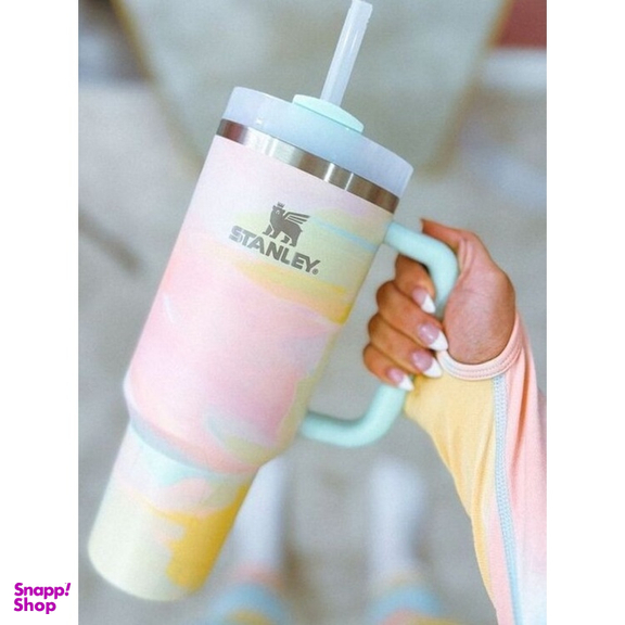 تراول ماگ استنلی مدل Tumbler طرح آبنباتی ظرفیت 1180 میلی‌ لیتر
