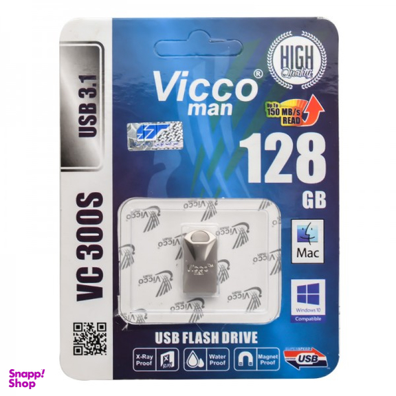 فلش مموری ویکومن مدل USB 3.1 VC300S ظرفیت 128 گیگابایت