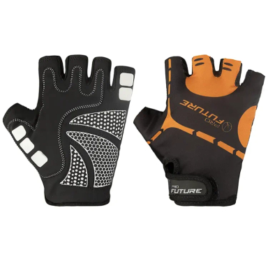 دستکش دوچرخه سواری PRO BIKE کد 11 رنگ مشکی نارنجی