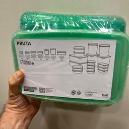 ظرف نگهدارنده ایکیا مدل PRUTA کد 105.970.99 مجموعه 17 عددی