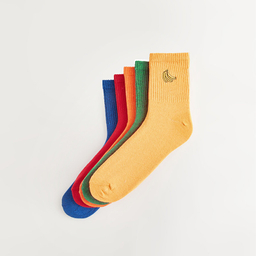 جوراب ساق بلند مردانه ال سی وایکیکی مدل S41498Z8 مجموعه 5 عددی