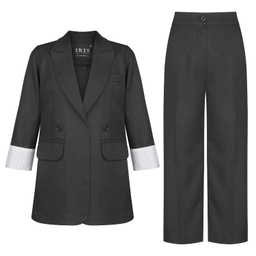 ست کت و شلوار زنانه مدل AIRS404 رنگ مشکی