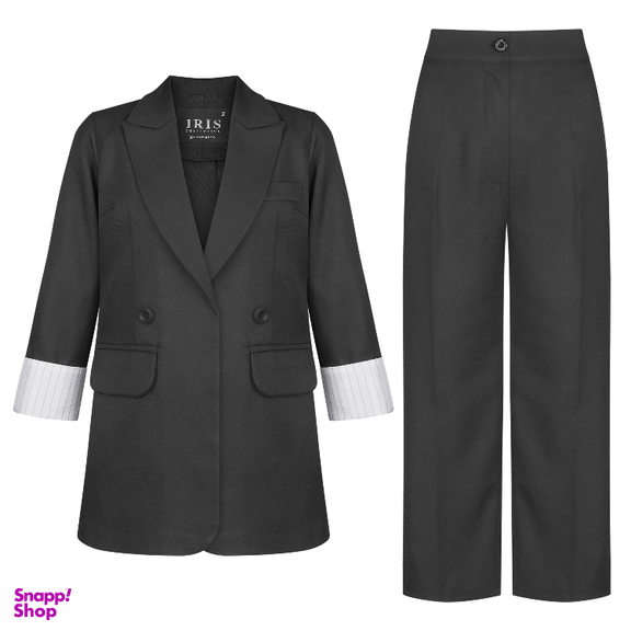 ست کت و شلوار زنانه مدل AIRS404 رنگ مشکی