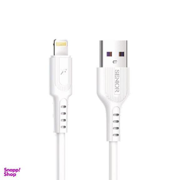 کابل دیتا USB به Lightning کی اف-سنیور کد KF Senior S20-IP طول 1 متر