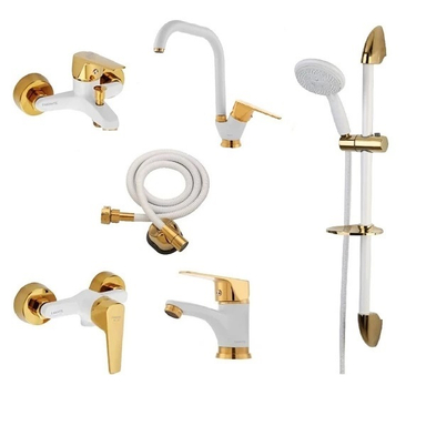 ست شیرآلات فاخته مدل مارگارت کد ST2 KH مجموعه 6 عددی
