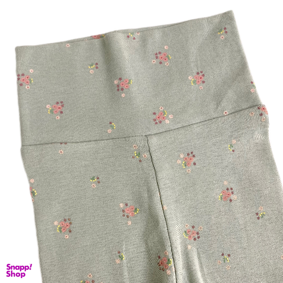 شلوار راحتی نوزادی مدل گل دار کمر پهن