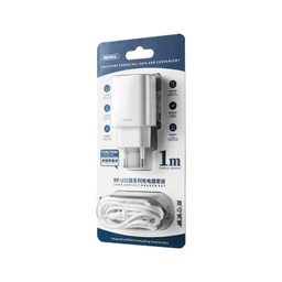 شارژر دیواری ریمکس مدل RP-U35 به همراه کابل تبدیل Lightning
