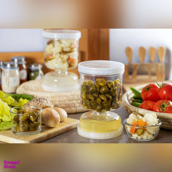 بانکه مدل ظرف خیارشور آکام طرح ساعت شنی