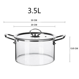 قابلمه ایمارهوم مدل شیشه ای کد 3/5L سایز 20