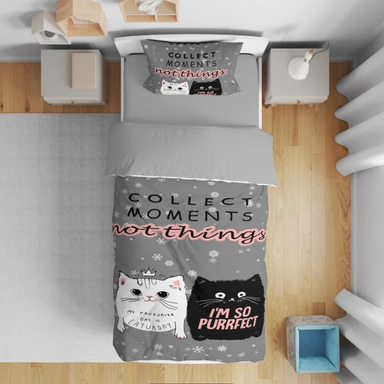 سرویس روتختی 5 تکه نوپه هوم طرح گربه کد T4577