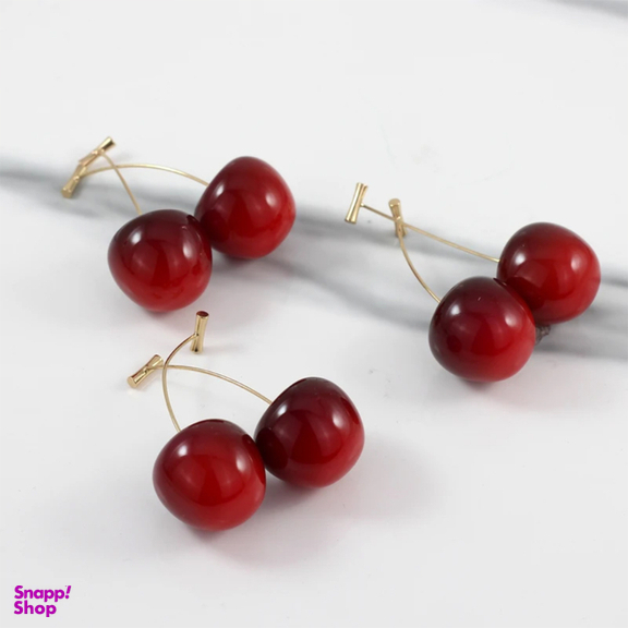 گوشواره زنانه دلبر طرح گیلاس کد GL-05