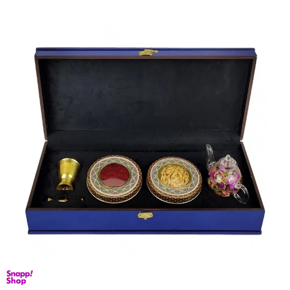 جعبه زعفران هدیه زعفران و هلل ستاره زعفرانیه مدل آبان