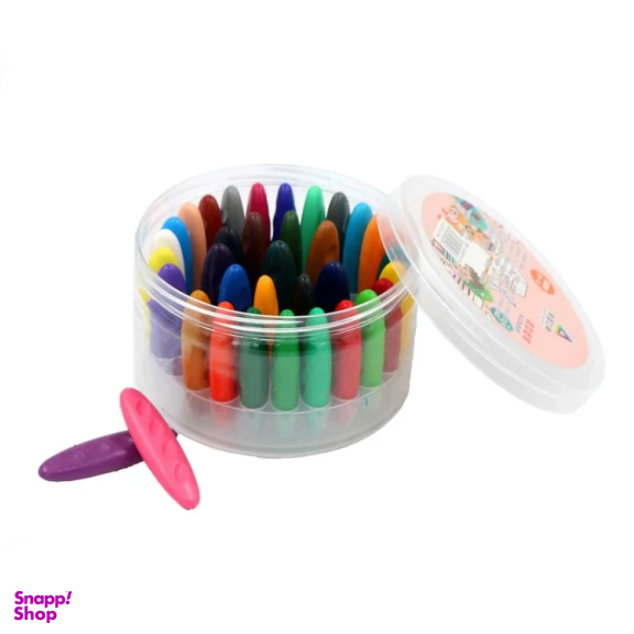 مداد شمعی جادویی 36 رنگ مدل بادومی کد 036