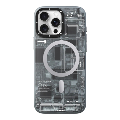 قاب گوشی موبایل یانگ کیت مدل Futuristic Grey مناسب اپل iPhone 15 Pro Max