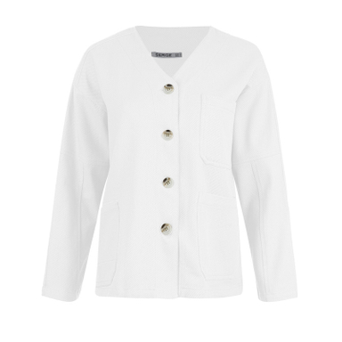 کت زنانه سرژه مدل 232158 رنگ سفید