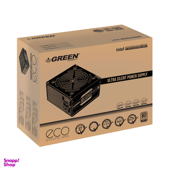 پاور گرین مدل GP400A-ECO REV3.1 80Plus Standard توان 400 وات