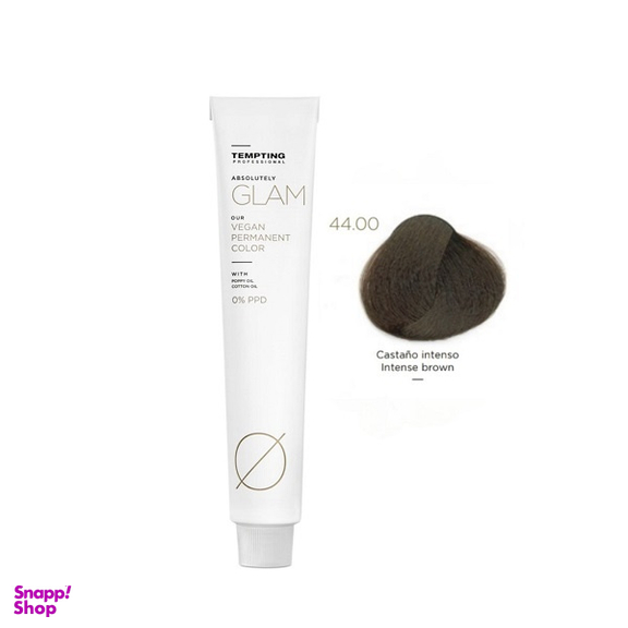 رنگ مو تمپتینگ مدل Absolutely Glam شماره 44.00 حجم 100 میلی لیتر رنگ قهوه ای تیره