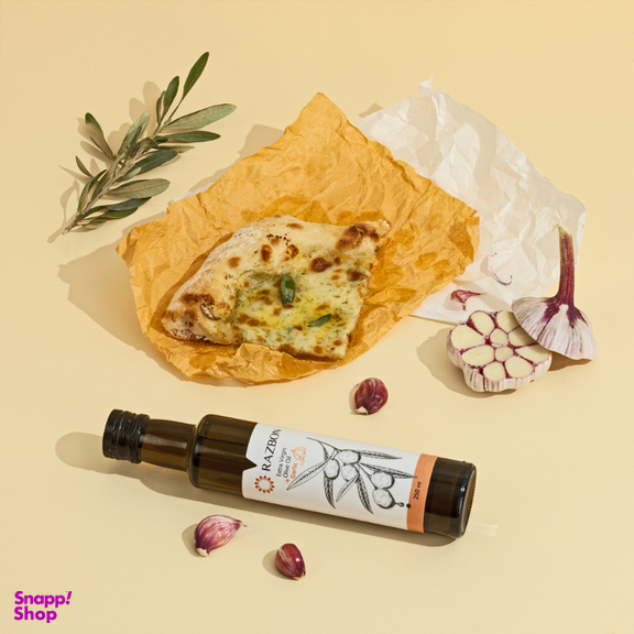 روغن زیتون فرابکر حاوی عصاره طبیعی سیر رزبن حجم 250 میلی لیتر