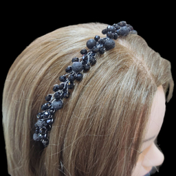 تل مو زنانه مدل سنگ و کریستال بافت کد VENUS-TKSBG