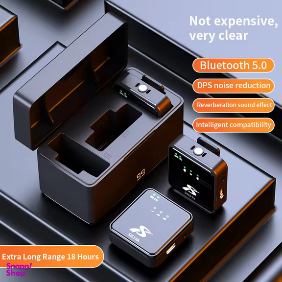 میکروفون بی سیم یقه ای مدل SX63 مجموعه 3 عددی
