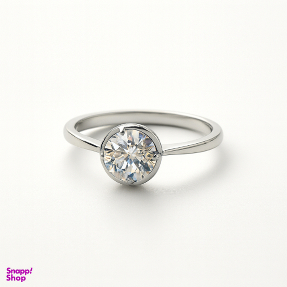 انگشتر نقره زنانه مدل سولیتر کد 569719